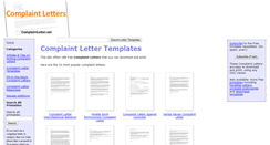 Desktop Screenshot of complaintletter.net
